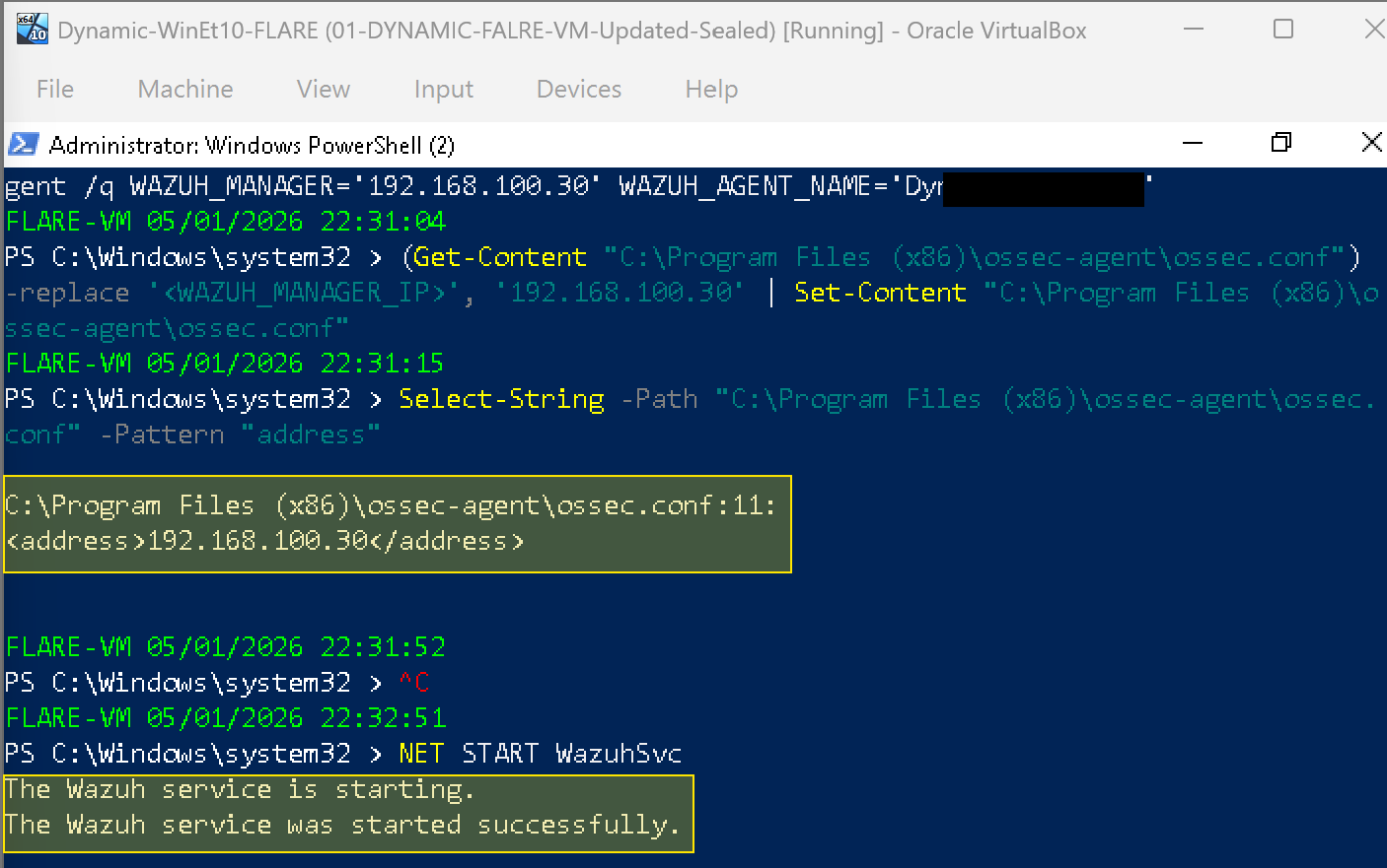 PowerShell pre-installation verification results