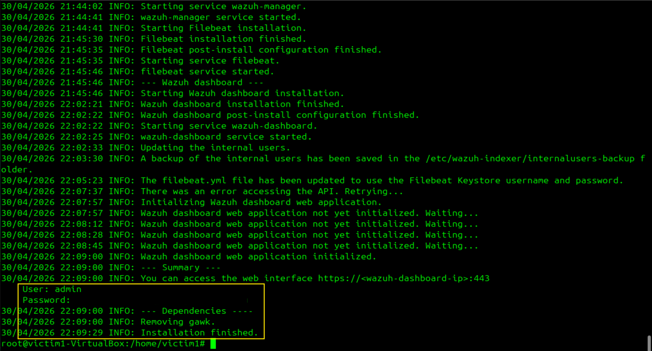 PowerShell pre-installation verification results